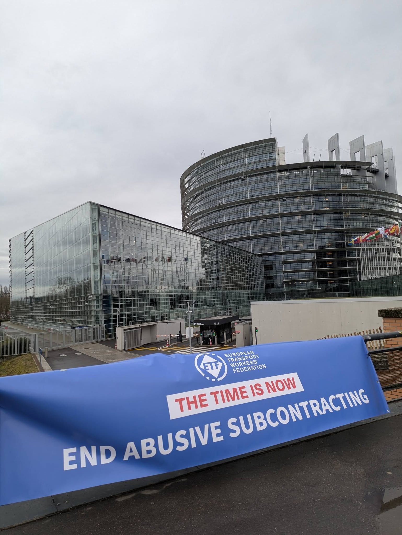 Mobilizacja pracowników w Strasburgu