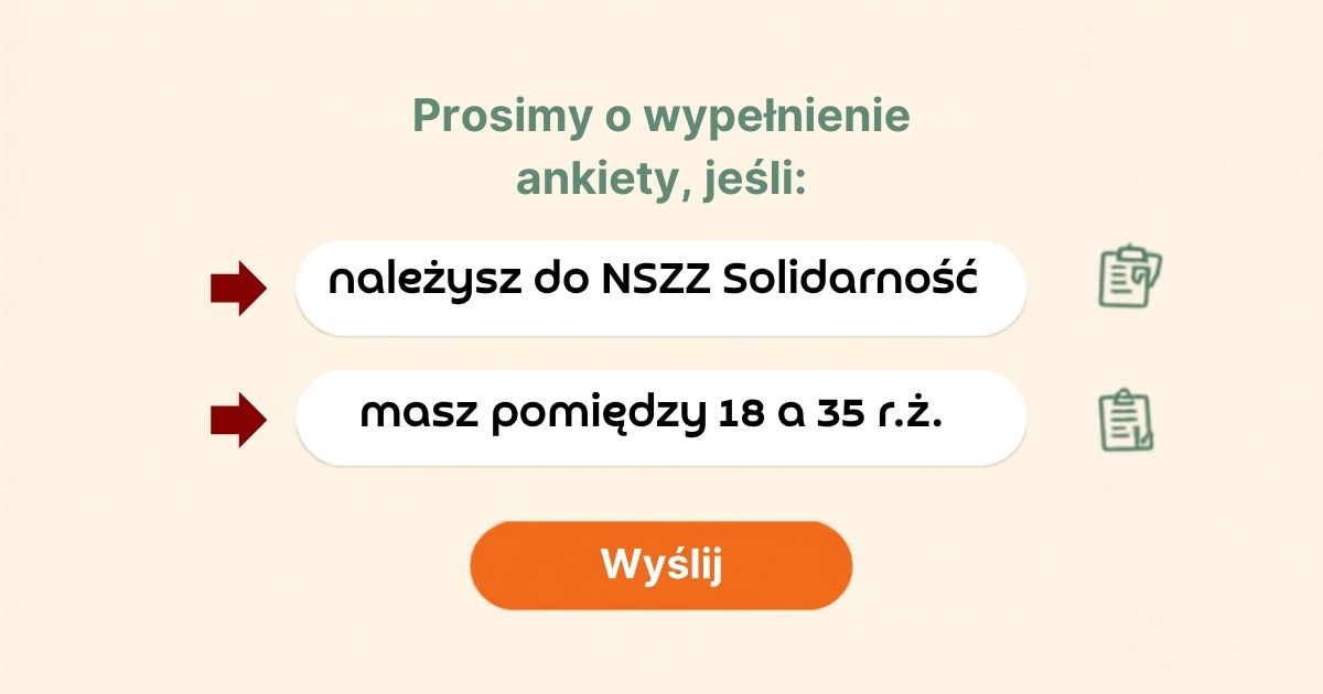 Masz pomiędzy 18 a 35 r.ż.? Wypełnij ankietę!